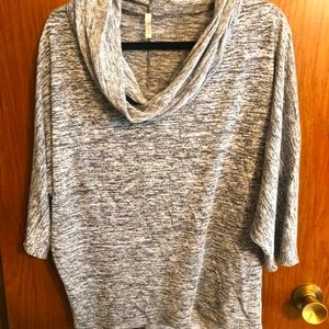 Draped collar dress shirt XL Gray